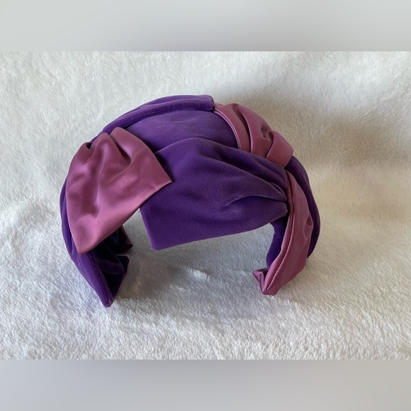 Vintage pink purple fascinator adjustable headband 1950’s rockabilly - Picture 9 of 9